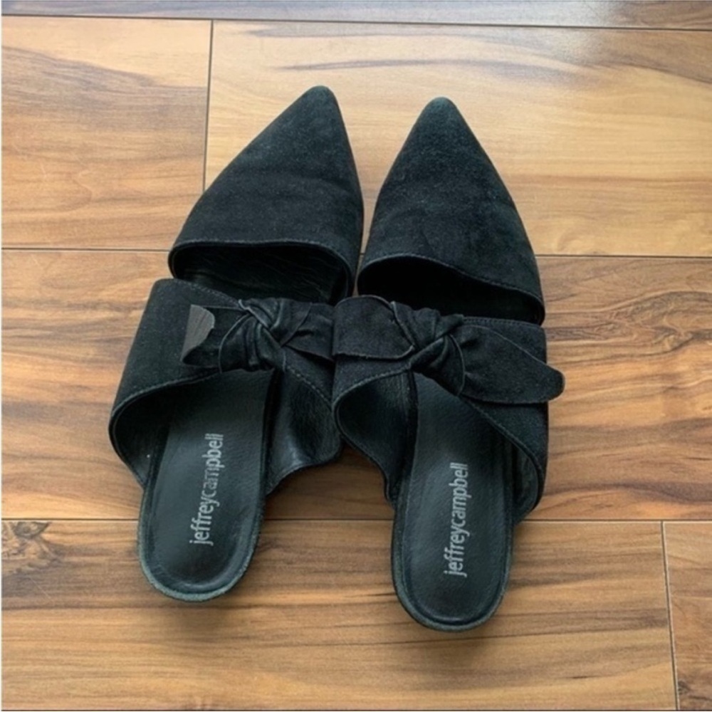 Jeffrey Campbell Black twist tie  Women's Mule 7.5